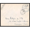 100133 15e régiment de tirailleurs sénégalais collo algérie par avion 1955 besancon france lettre cover