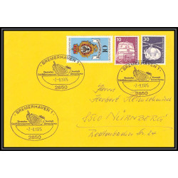 100162 bremerhaven 1975 allemagne germany bund naval navale lettre cover