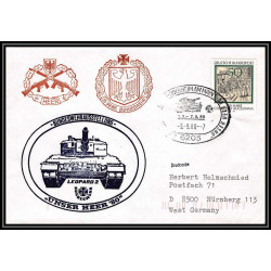 100166 char leopard 2 1980 allemagne germany bund lettre cover