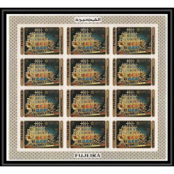 427 Fujeira MNH ** Mi N° 439 / 448 B expo 70 osaka Exposition universelle feuilles sheets japon japan non dentelé imperf