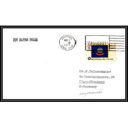 100191 Navire océanographique 1977 rn alpha helix usa naval navale lettre cover