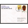 100198 r/v cayuse marine science drive signed 1977 usa naval navale lettre cover
