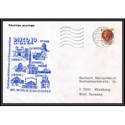 100316 italie italia cruise 1978 ms world discoverer disco 19 maritime Schiffspost lettre cover