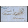 100520 LAC hamburg allemagne germany 1866 pour bordeaux marque postale entrée france lettre cover