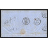 100520 LAC hamburg allemagne germany 1866 pour bordeaux marque postale entrée france lettre cover