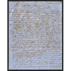 100520 LAC hamburg allemagne germany 1866 pour bordeaux marque postale entrée france lettre cover