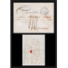 100521 LAC hamburg allemagne germany 1847 pour bordeaux maritime Schiffspost marque postale entrée france lettre