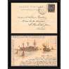 100536 aviso torpilleur flèche SAGE N°89 daguin gare de st brieuc 1901 maritime france carte tourville duquesne