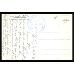 100723 ostee dampfer ss odin 1939 allemagne reich germany maritime Schiffspost carte postcard