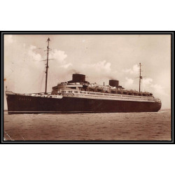 100724 allemagne reich germany deutch amerik seepost europa 1932 maritime Schiffspost carte postcard