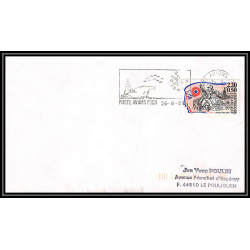 100993 porte avion foch 1989france naval navale lettre cover