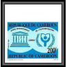 90042b Cameroun cameroon N°834 unesco alphabetisation 1980 alphabetisation 1980 Non dentelé ** MNH Imperf 