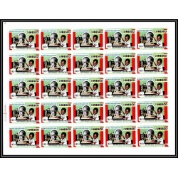 90077 république centrafricaine Non dentelé ** MNH ImperfN°94 unseco feuille sheet