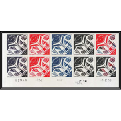 90198c Monaco N°511 PALAIS UNESCO éducation enfant child Essai (proof) Non dentelé ** MNH Imperf bloc 10