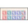 90325b Monaco N°606 enfants (child childen) Essai proof Non dentelé imperf ** MNH bloc 10 multicolore