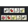 437a bhutan (bouthan) MNH ** Yvert N° 101 / 109 Mi 130-138 fleurs flowers 1967 