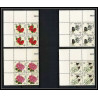 437b bhutan (bouthan) MNH ** Yvert N° 101 / 109 Mi 130-138 fleurs flowers 1967 bloc 4