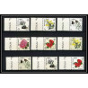 437c bhutan (bouthan) MNH ** Yvert N° 101 / 109 Mi 130-138 fleurs flowers 1967 bord de feuille