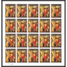 90868 Gabon (gabonaise) pa N°161 Tableau (Painting) paques easter 1975 christ Non dentelé imperf ** MNH feuille sheet