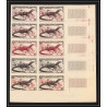 90974 N°231 varan varanus Essai proof Non dentelé imperf ** MNH bloc 10 carte maximum 1955 afrique équatoriale AEF 