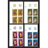 91606b Afars et Issas 1972 N°377 380 coquillages cote 340 euros bloc 4 Non dentelé imperf ** MNH shell shells