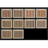443 Umm al Qiwain MNH ** Mi N° 55/64 B cairo Egypte Egypt 1966 exhibition Non dentelé imperf feuille sheet 1 penny black