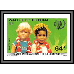 91751a Wallis et Futuna N°331 Année internationale jeunesse enfant (child) 1985 Non dentelé imperf neuf ** mnh