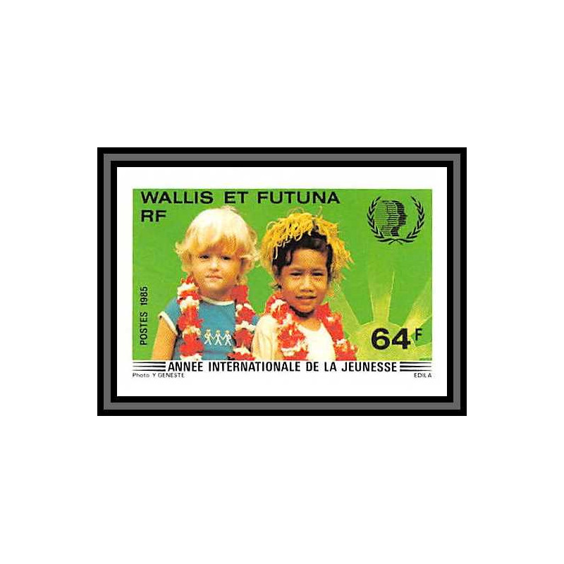 91751a Wallis et Futuna N°331 Année internationale jeunesse enfant (child) 1985 Non dentelé imperf neuf ** mnh