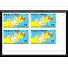 91758b Wallis et Futuna N°153 upu journee de la poste paix peace Non dentelé imperf ** MNH bloc 4 colombe dove