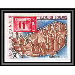 91785c Niger N°292 Télévision scolaire enfant child children 1973 Non dentelé imperf ** MNH