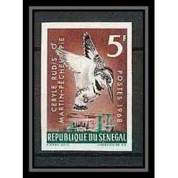 91812 sénégal N°309 martin-pêcheur (kingfisher) oiseaux bird oiseau Non dentelé imperf ** MNH