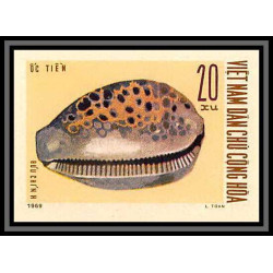 91821b Viet Nam (Vietnam) du nord N°668/671 mi 610/613 coquillages shells shell 1970 Non dentelé imperf 