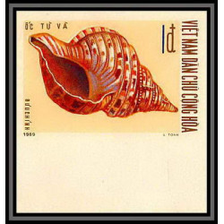 91821d Viet Nam (Vietnam) du nord N°668/671 mi 610/613 coquillages shells shell 1970 Non dentelé imperf 