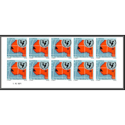 91847a Sénégal N°356/357 UNICEF 1971 enfant child children Non dentelé imperf ** MNH bloc 4