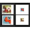91847d Sénégal N°356/357 UNICEF 1971 enfant child children Non dentelé imperf ** MNH + epreuve de luxe proof