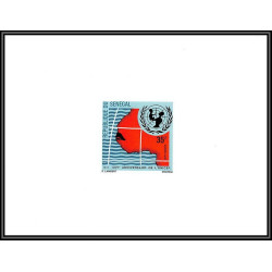 91847d Sénégal N°356/357 UNICEF 1971 enfant child children Non dentelé imperf ** MNH + epreuve de luxe proof