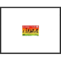 91854f sénégal N°341 refugiés refugee onu uno united nations unies Non dentelé imperf ** MNH epreuve de luxe proof