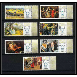 454i Umm al Qiwain MNH ** Mi N° 218/224 A bloc N° 11 expo 67 Tableau tableaux painting Exposition universelle 67 canada