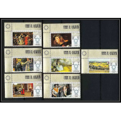 454l Umm al Qiwain MNH ** Mi N° 218/224 A bloc N° 11 expo 67 Tableau tableaux painting Exposition universelle 67 canada