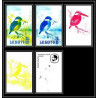 91869b Lesotho N°449 Martin-pêcheur kingfisher oiseaux bird birds Essai proof Non dentelé imperf mnh **