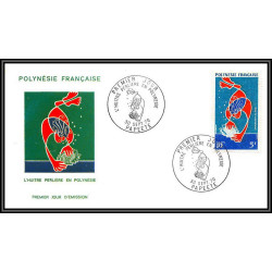 91982 Polynesie N°35 huitre oyster coquillage shell Essai proof Non dentelé imperf ** MNH fdc épreuve de luxe proof 