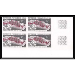 92080 Congo N°260 siège de l'upu bloc 4 Non dentelé imperf ** MNH