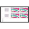 92123 Gabon (gabonaise) N°256 siège de l'upu bloc 4 coin daté 1970 Non dentelé imperf ** MNH