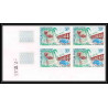 92132 Gabon (gabonaise) N°186 journée du timbres coin daté stamp's day 1965 Non dentelé imperf ** MNH