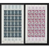 92526 Tunisie (tunisia) N°502/503 Année mondiale du réfugié refugees HCR 1960 colombe dove feuille sheet