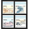 92730c Sénégal N°1104/1107 sauvegarde monuments historiques cultural UNESCO gorée 1994 Non dentelé ** MNH Imperf