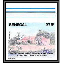 92730c Sénégal N°1104/1107 sauvegarde monuments historiques cultural UNESCO gorée 1994 Non dentelé ** MNH Imperf
