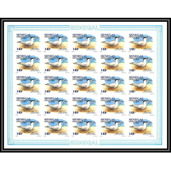 92732 Sénégal N°1153/1156 sterne oiseaux de mer Seabird birds tern Non dentelé ** MNH Imperf feuille sheet