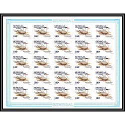 92732 Sénégal N°1153/1156 sterne oiseaux de mer Seabird birds tern Non dentelé ** MNH Imperf feuille sheet