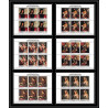 458 Yemen kingdom MNH ** Mi N° 503 / 508 A unesco florentine works italy 1968 Tableau (Painting) feuilles sheet